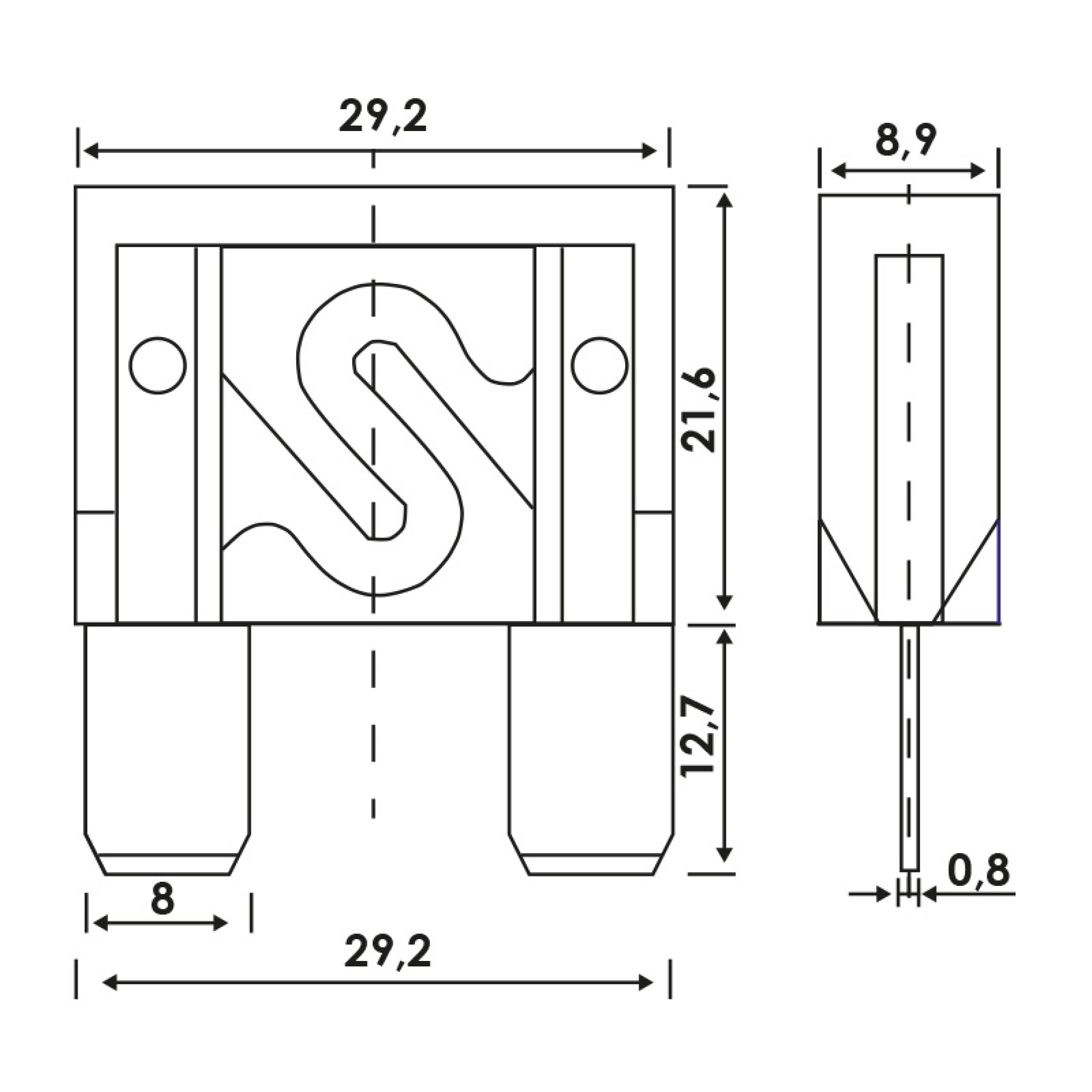 Maxi-Sicherung | alca® Fuse ATM 40A