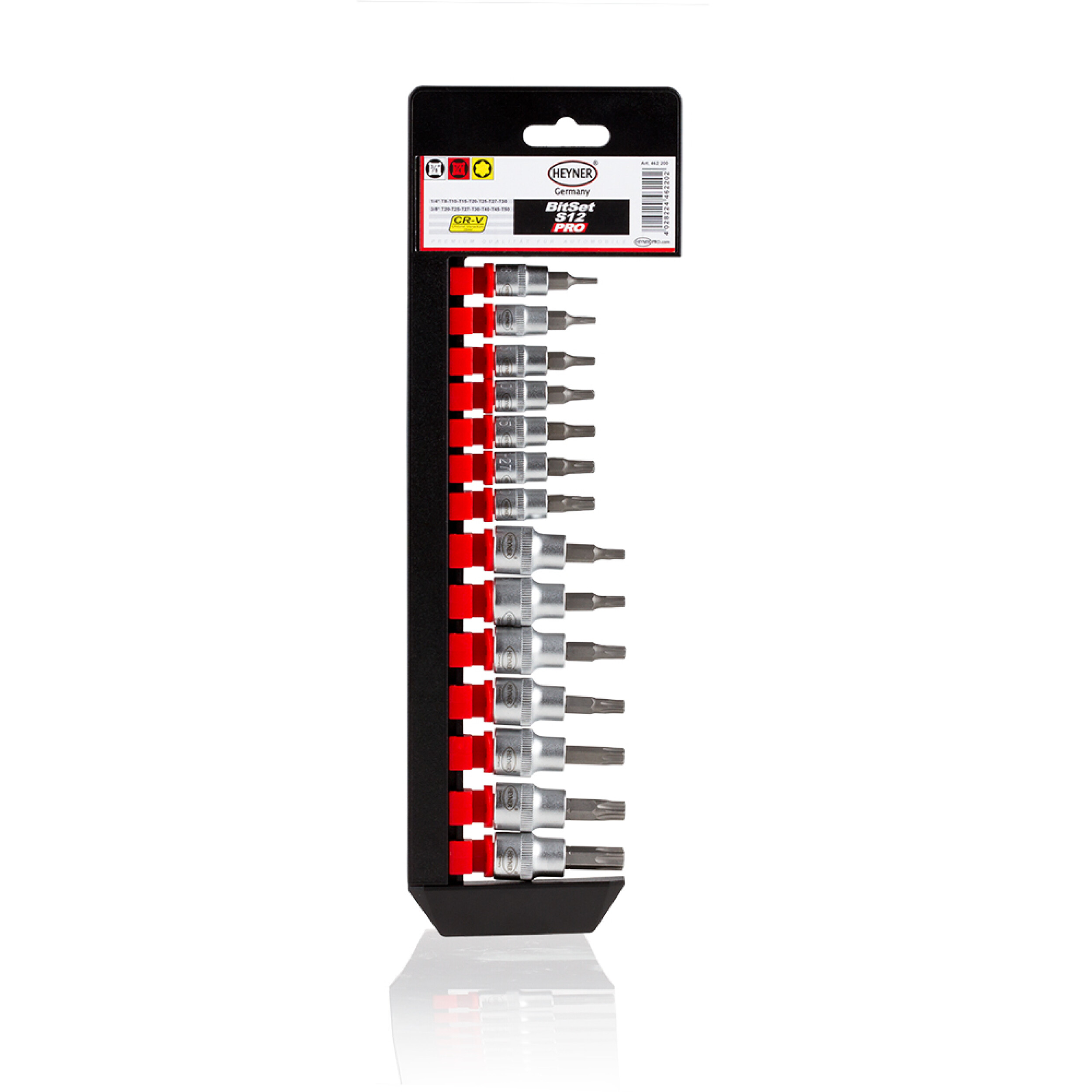 14-teiliger Satz Innen-Torx 3/8 & 1/4 Zoll | HEYNER® Bit Set S14 PRO