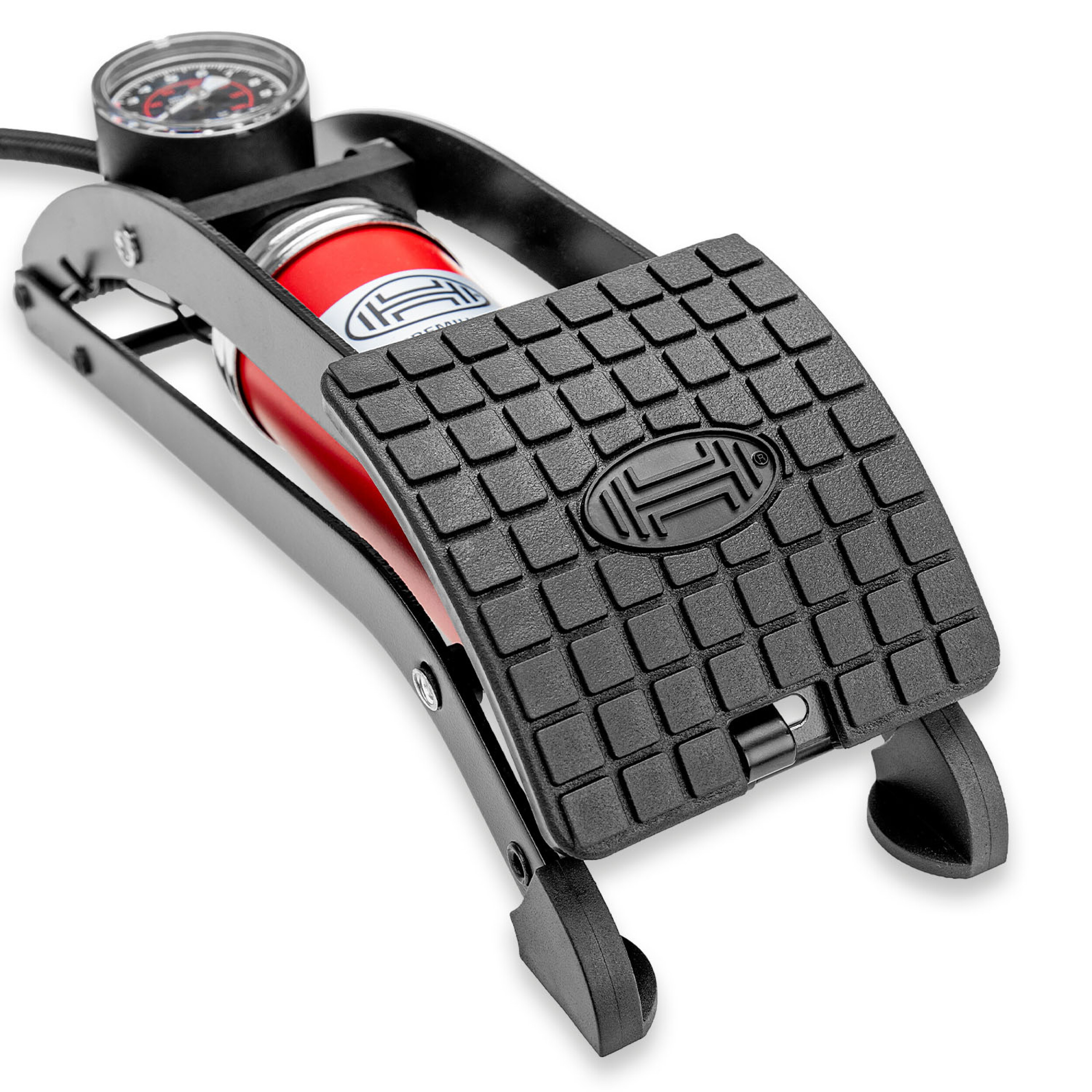 Fußluftpumpe mit Manometer | HEYNER® PedalPower PRO