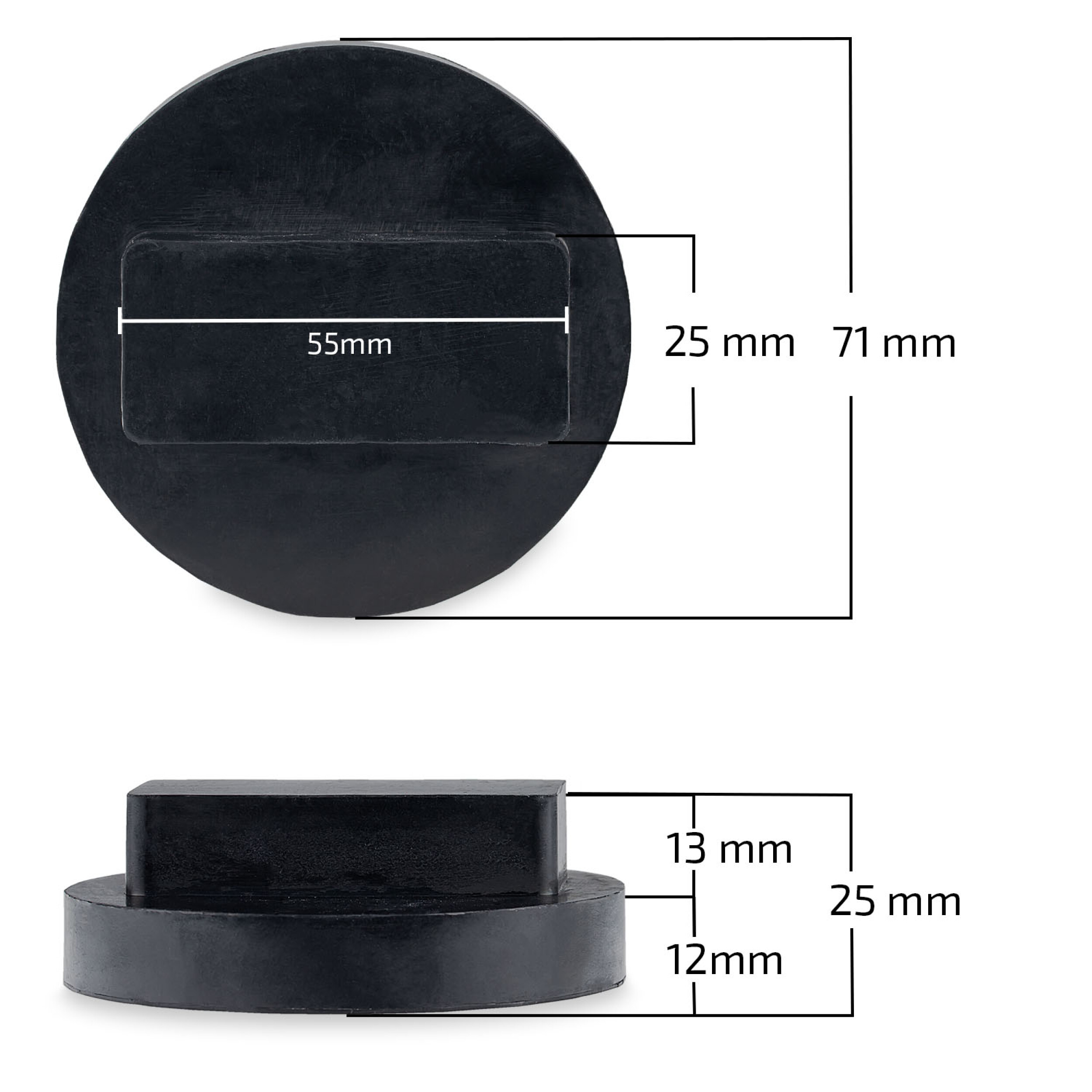 Gummiauflage BMW universal | HEYNER® RubberPad PRO