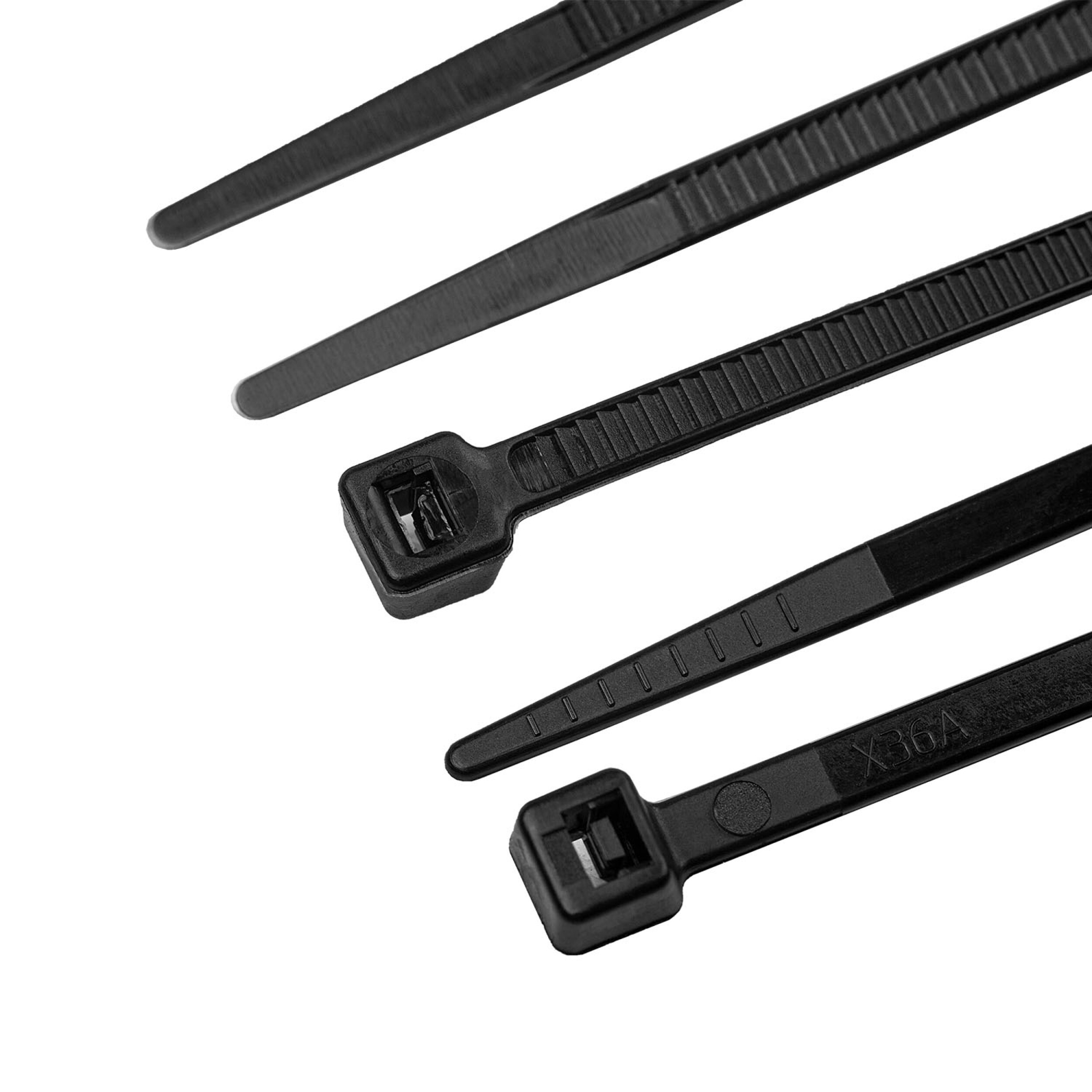 Kabelbinder 50 Stück schwarz | alca® Kabel Fix 4,8*250mm