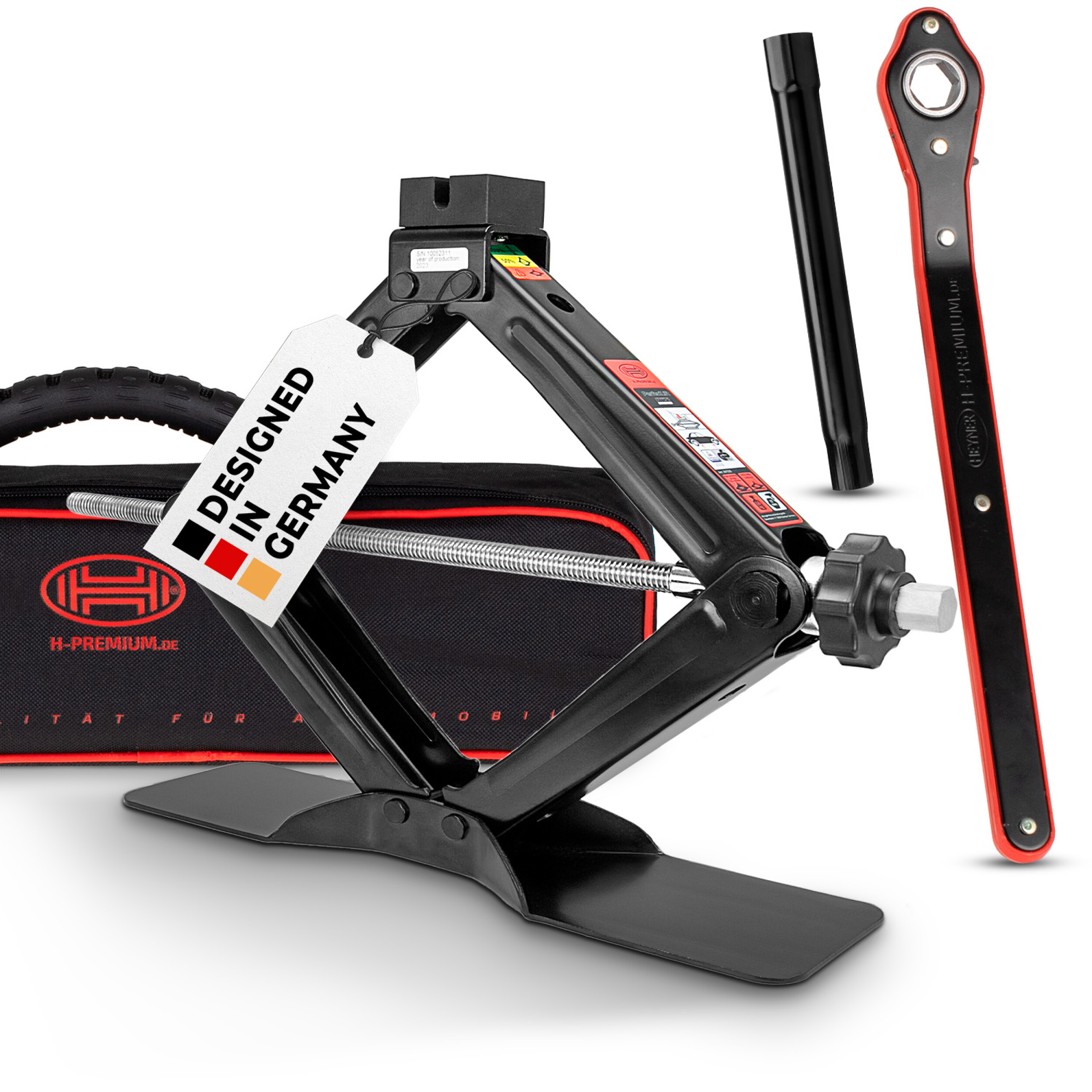 Scherenwagenheber SUV 2t für VW "Black Edition" | HEYNER® PerfectLift L PRO