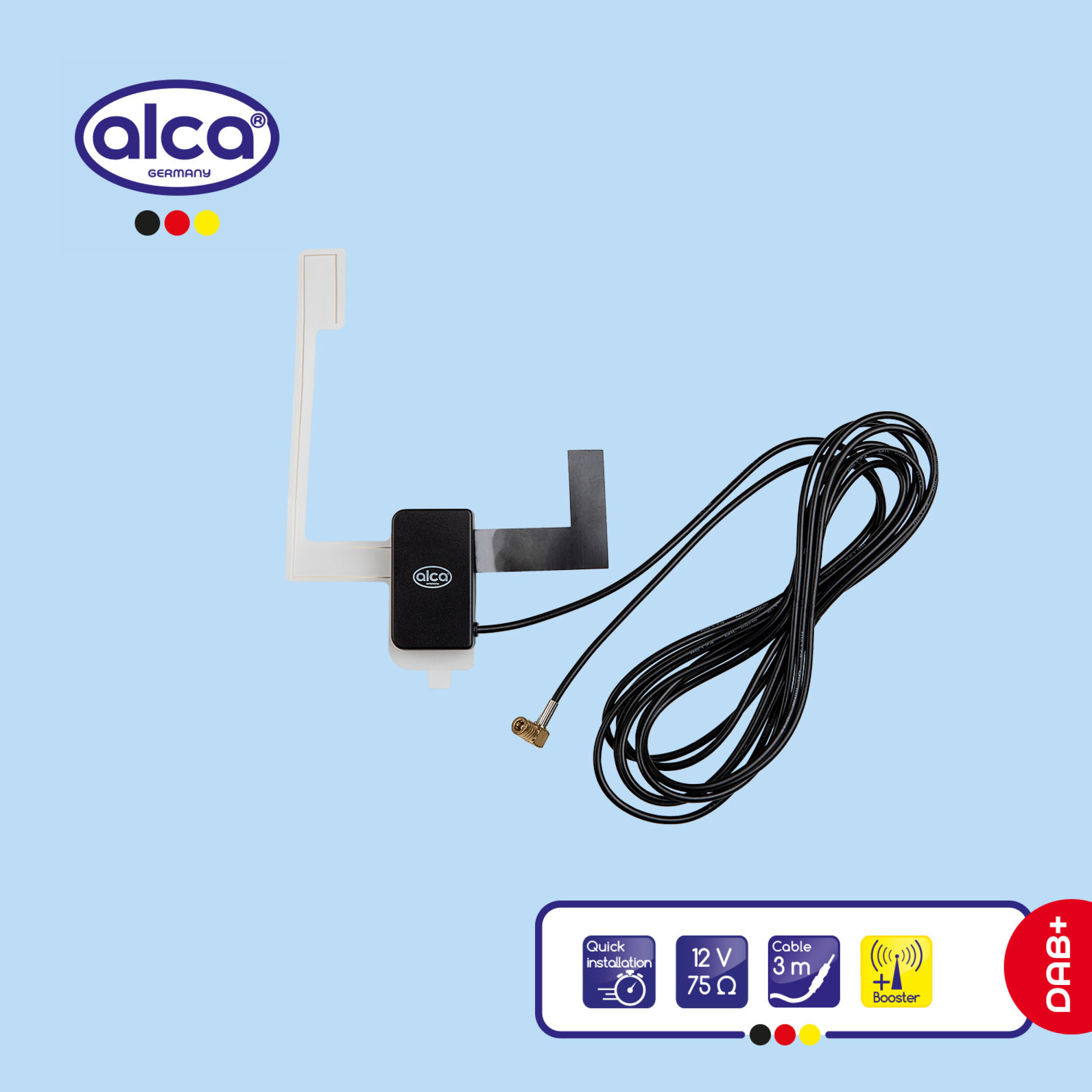 Scheibenantenne DAB+ | alca® Antenne Aktiv