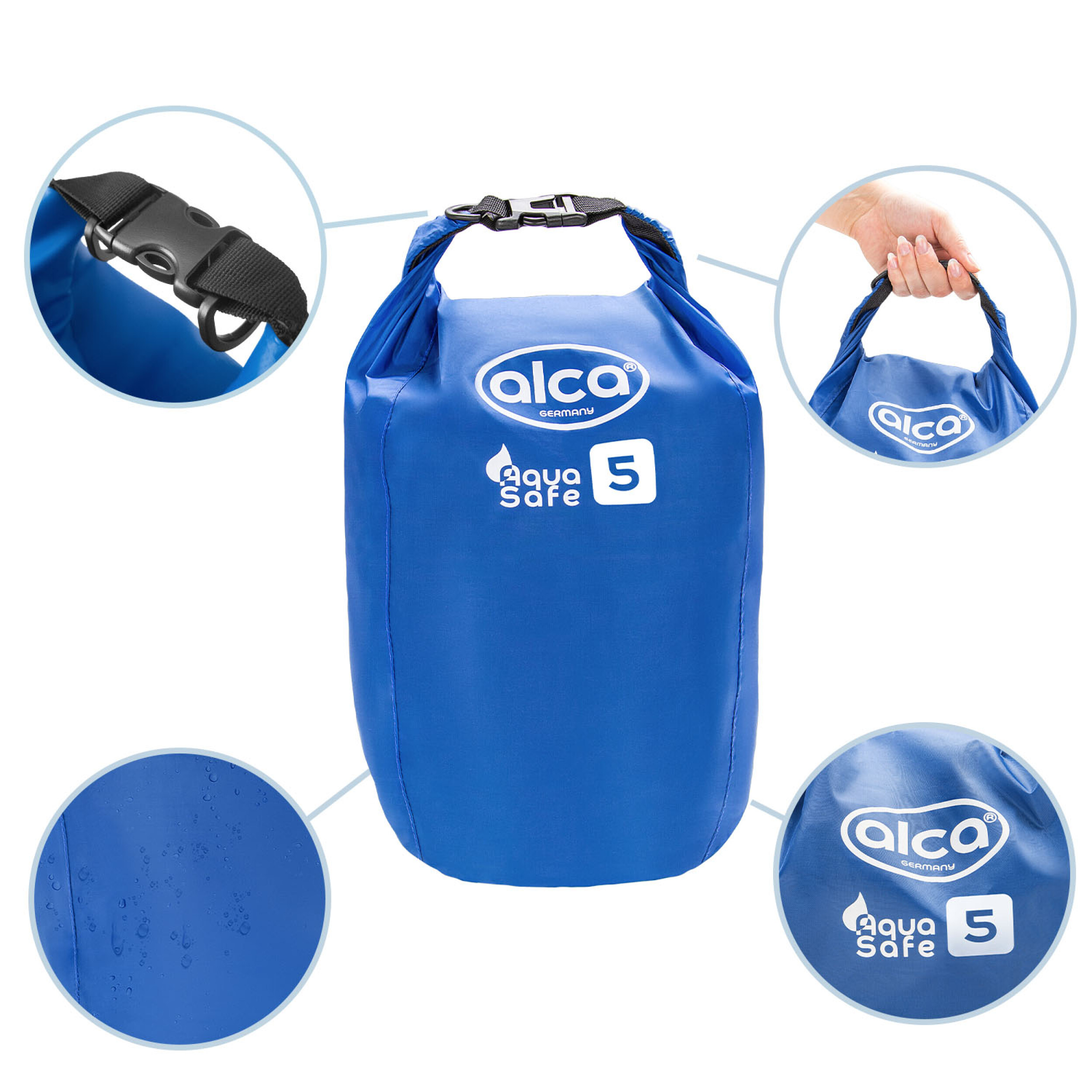 Waterproof pack sack | alca® AquaSafe CargoBag 5L