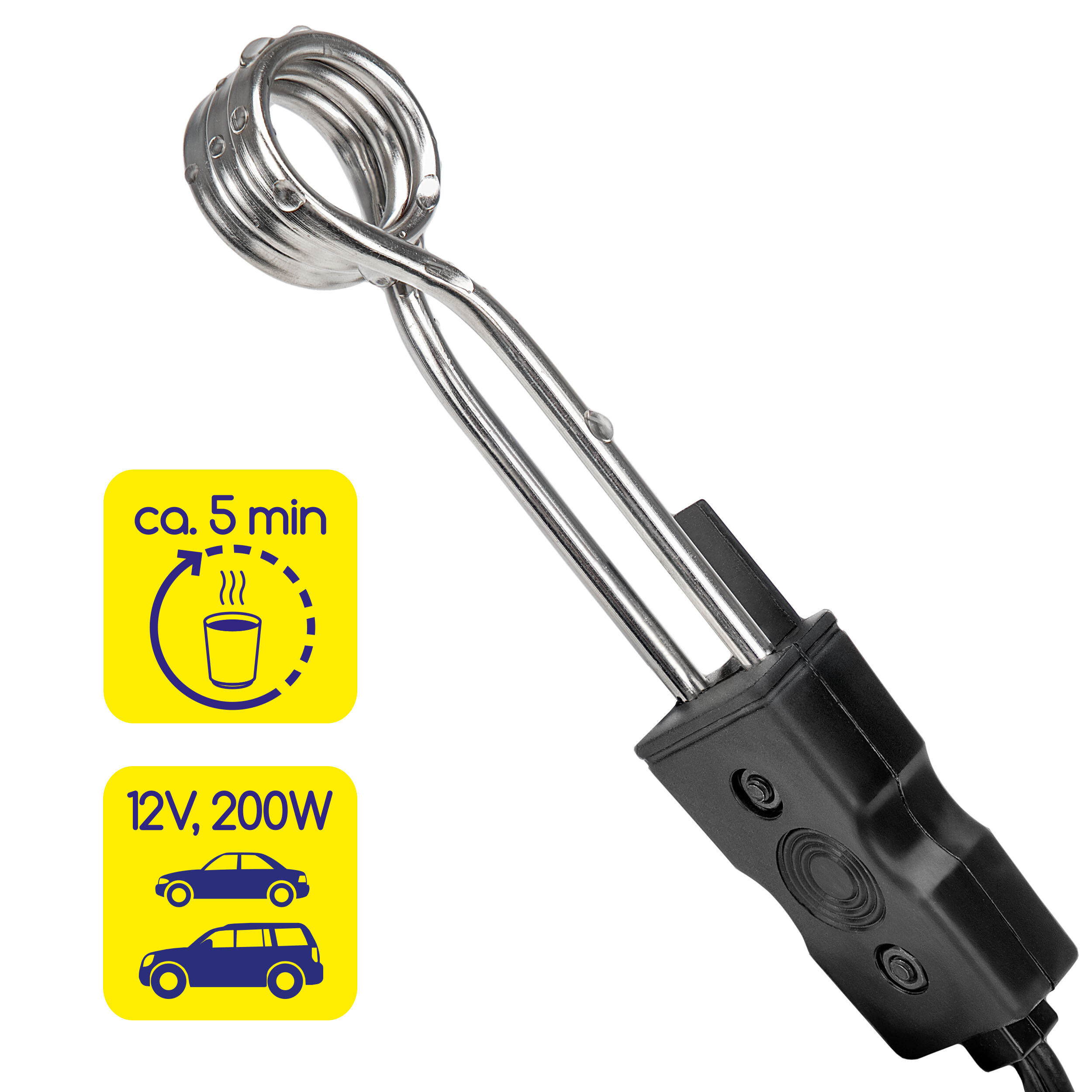 Immersion heater 12V / 24V | alca® Water Boiler 12V