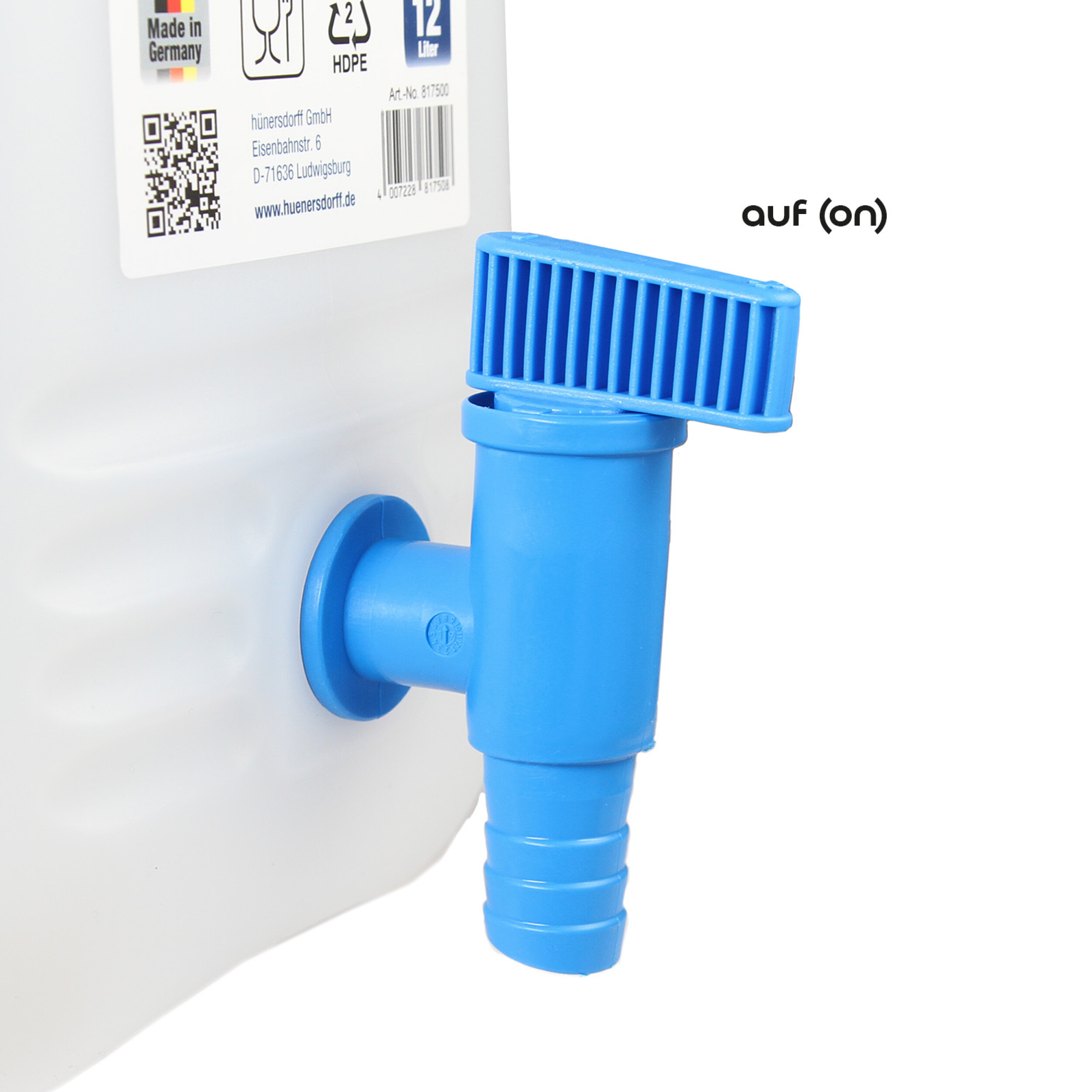 Wasserkanister natur mit Ablasshahn | alca® Water Can 12 L