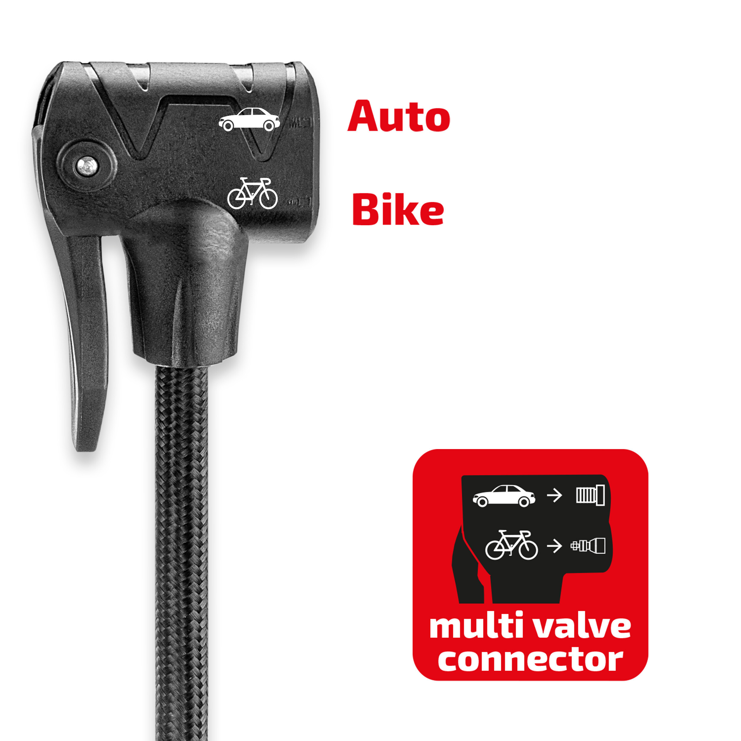 2-Zylinder Fußpumpe digitales Manometer | HEYNER® Pedal Max Digital PRO