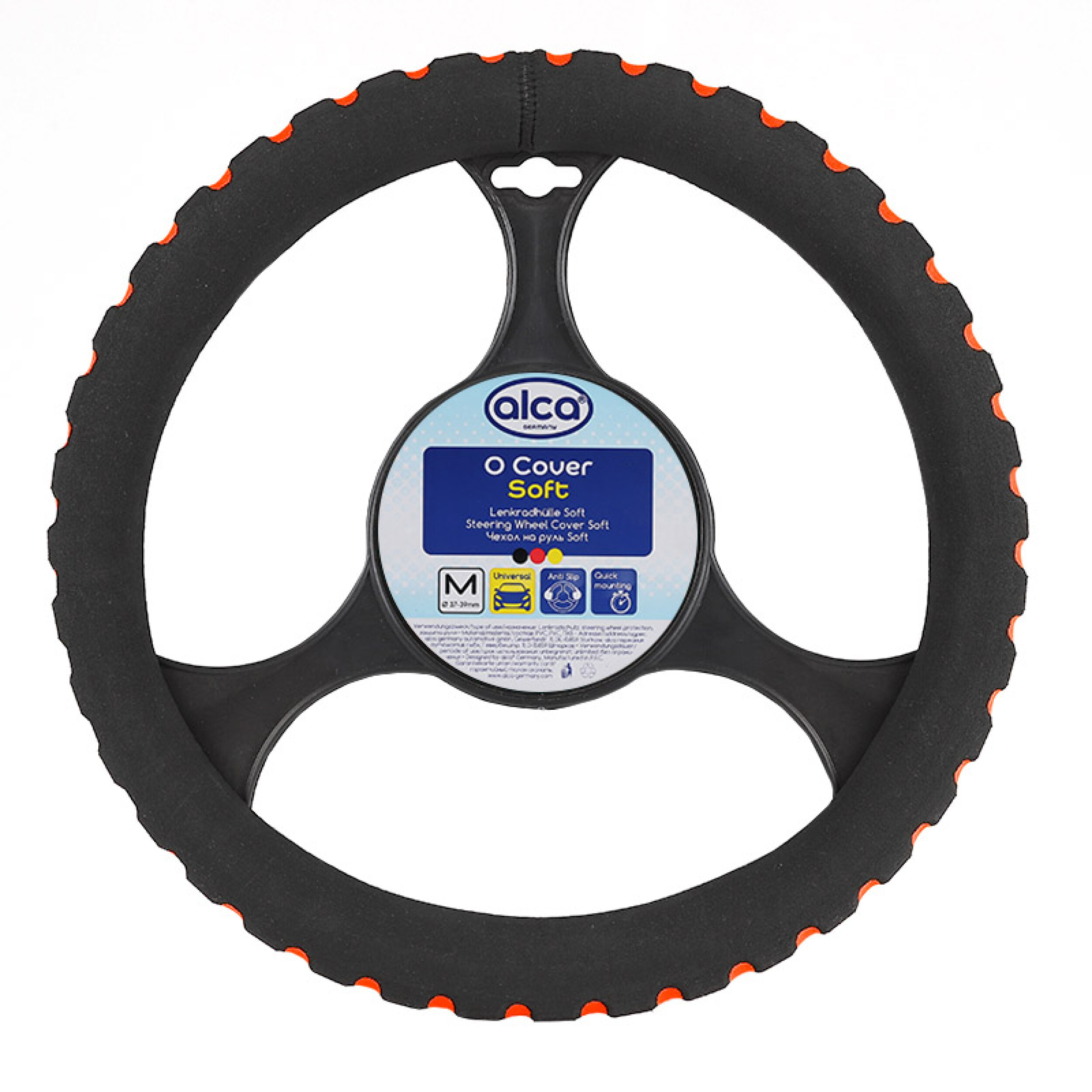 Lenkradhülle SOFT rot | alca® O-Cover